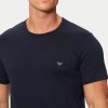 Emporio Armani t-shirt koszulka męska 2 sztuki granatowe małe logo